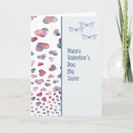 バレンタインデーのお姉さん用カード シーズンカード (正面)