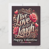 バレンタインデーのお祝いカード シーズンカード (正面)