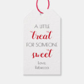 バレンタインデーのお祝い ギフトタグ (正面)