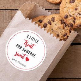 バレンタインデーのお祝い ラウンドシール