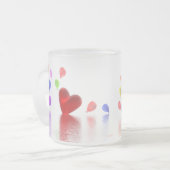 バレンタインデーのお祝い(写真フレーム) フロストグラスマグカップ (正面左)