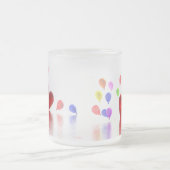 バレンタインデーのお祝い(写真フレーム) フロストグラスマグカップ (中央)