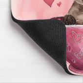 バレンタインデーのお菓子のかわいい子猫 マウスパッド (コーナー)