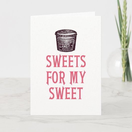 バレンタインデーのお菓子 シーズンカード (正面)