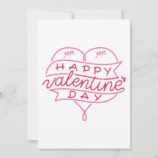 バレンタインデーのお誘い 招待状 (正面)