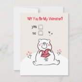 バレンタインデーのかわいいカードになるかな ノートカード (正面)