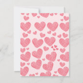 バレンタインデーのかわいいカードになるかな ノートカード (裏面)