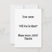 バレンタインデーのかわいい壊れたハートを棺桶に 招待状 (裏面)