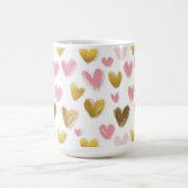 バレンタインデーのかわいい柄 コーヒーマグカップ (中央)