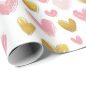 バレンタインデーのかわいい柄 ラッピングペーパー (ロールコーナー)
