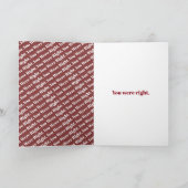 バレンタインデーのために私は…言います シーズンカード (内部)