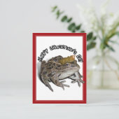 バレンタインデーのためのカエル王子 シーズンポストカード (スタンド正面)