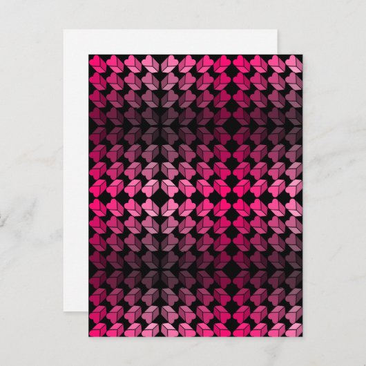 バレンタインデーのはがき ポストカード (正面/裏面)