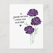 バレンタインデーのはがき ポストカード (正面)