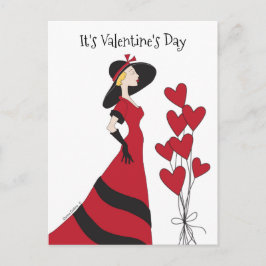 バレンタインデーのはがき ポストカード