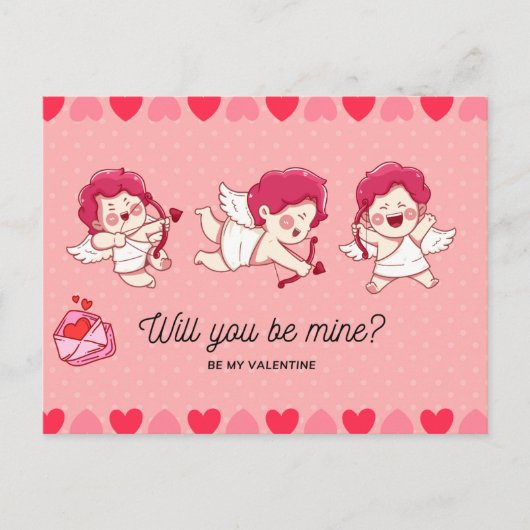 バレンタインデーのはがき – 特別な愛のメッセージ シーズンポストカード (正面)