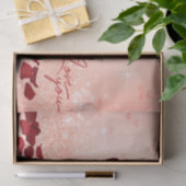 バレンタインデーのばら色のハートの花束-ティッシュペーパー 薄葉紙 (ギフト)