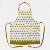 バレンタインデーのひずんだハート エプロン (正面)