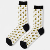 バレンタインデーのひずんだハート ソックス (左)