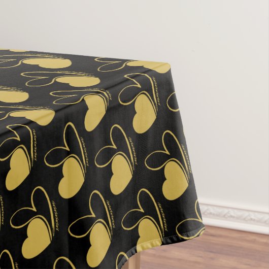 バレンタインデーのひずんだハート テーブルクロス (インサイチュ)