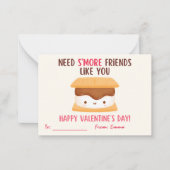 バレンタインデーのような友人が必要 ノートカード (正面)