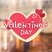 バレンタインデーのアクセント – ウィンドウサイン (シート2)