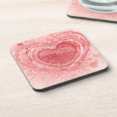 バレンタインデーのイラストレーション コースター (左側)