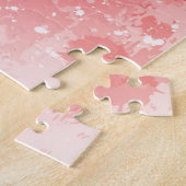 バレンタインデーのイラストレーション ジグソーパズル (側面)