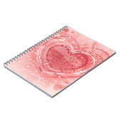 バレンタインデーのイラストレーション ノートブック (左側)