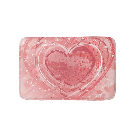 バレンタインデーのイラストレーション バスマット (正面)