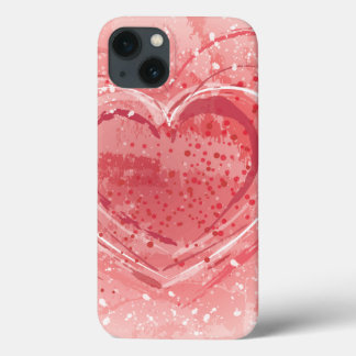 バレンタインデーのイラストレーション iPhone 13ケース