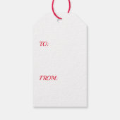 バレンタインデーのエンジェルギフトラベル ギフトタグ (裏面)