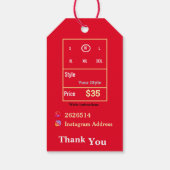 バレンタインデーのオファー ギフトタグ (裏面)