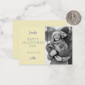 バレンタインデーのオリジナル写真カード ノートカード (正面/裏面インサイチュ)