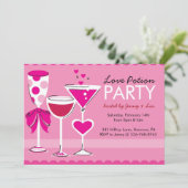 バレンタインデーのカクテルパーティーへの招待状 招待状 (スタンド正面)