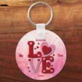 バレンタインデーのカスタマイズギフト キーホルダー (正面)