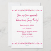 バレンタインデーのカスタムカード招待状 シーズンカード (裏面)