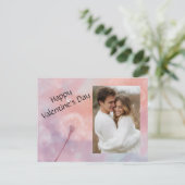 バレンタインデーのカスタム写真カード（恋人向け） シーズンポストカード (スタンド正面)