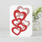 バレンタインデーのカスタム招待状 招待状 (スタンド正面)