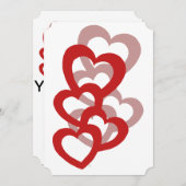 バレンタインデーのカスタム招待状 招待状 (正面/裏面)