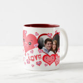 バレンタインデーのカスタム2の写真のマグ ツートーンマグカップ (正面右)