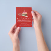 バレンタインデーのカップケーキは販売の慈善のイベントを焼きます チラシ (手)