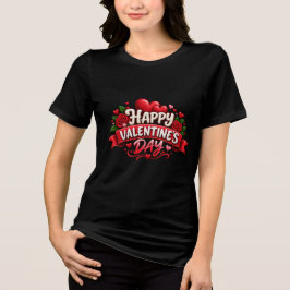 バレンタインデーのカップルおそろい トライブレンドTシャツ