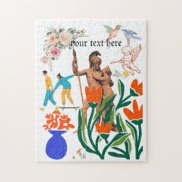 バレンタインデーのカップルカラフル ジグソーパズル