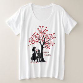 バレンタインデーのカップルギフト – プラスサイズ レディースTシャツ プラスサイズTシャツ