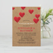 バレンタインデーのカップルシャワー 招待状 (スタンド正面)