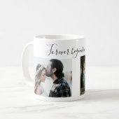 バレンタインデーのカップル写真マグカップ コーヒーマグカップ (正面左)