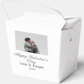 バレンタインデーのカップル写真 モダン シンプル t フェイバーボックス (裏面)