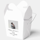 バレンタインデーのカップル写真 モダン シンプル t フェイバーボックス (見開き)