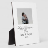 バレンタインデーのカップル写真 モダン シンプル t フォトプラーク (側面)